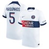 Camiseta de fútbol Paris Saint-Germain Marquinhos 5 Segunda Equipación 23-24 - Hombre